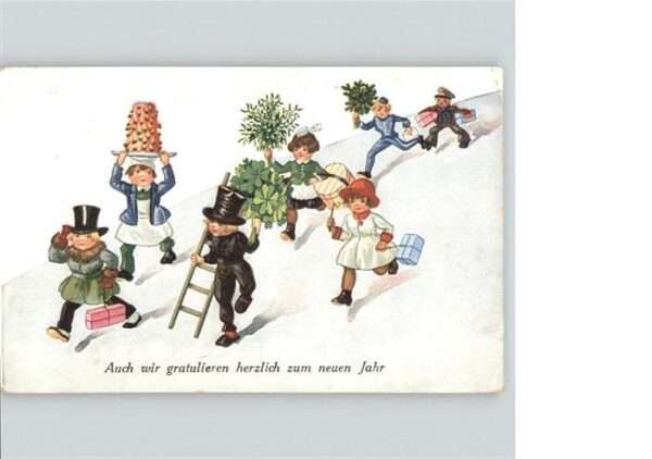 Schornsteinfeger Kinder Neujahr