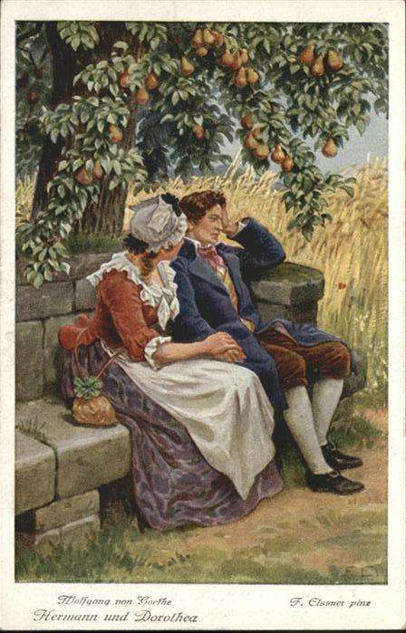 Goethe Johann Wolfgang von Hermann & Dorothea Künstler F. Elssner