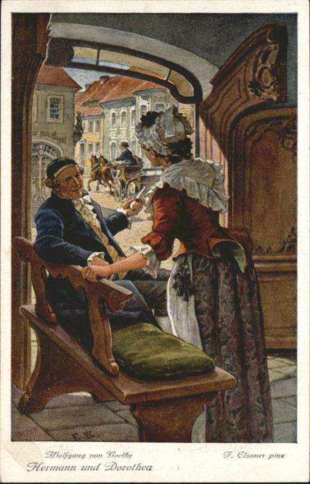 Goethe Johann Wolfgang von Hermann & Dorothea Künstler F. Elssner