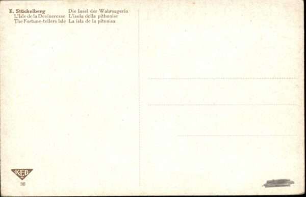 Kuenstlerkarte E. Stückelberg Die Insel der Wahrsageri – Bild 2