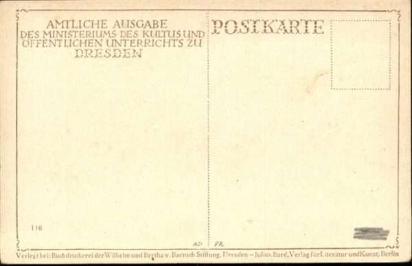 Kuenstlerkarte Ludwig Knaus Hinter dem Vorhange Zigeun – Bild 2