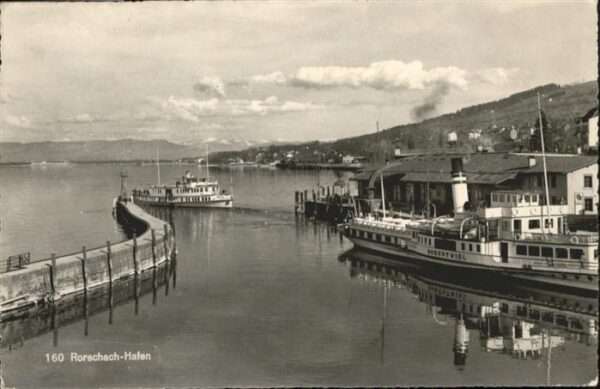 Schiffe Ships Navires Rorschach Hafen Bodensee
