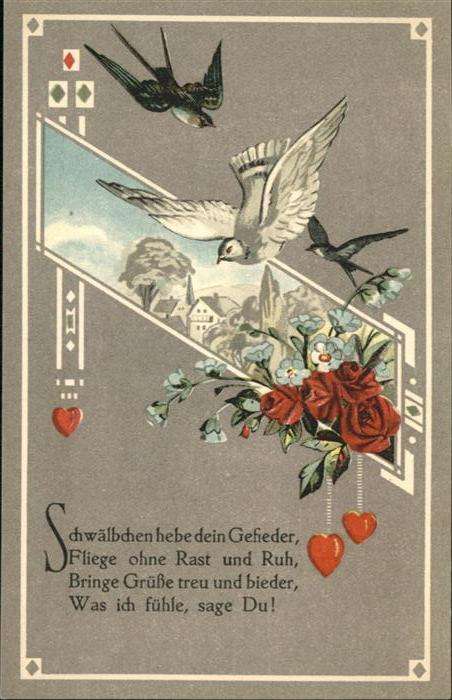 Poesie Tauben Herzen