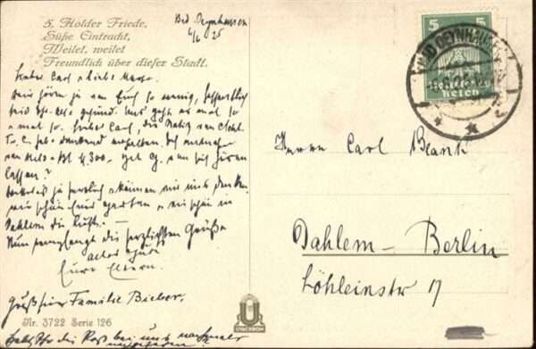 Schiller Friedrich Das Lied von der Glocke Künstler F. Els – Bild 2