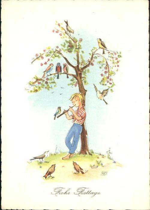 Instrumente Flöte Vögel Festtag