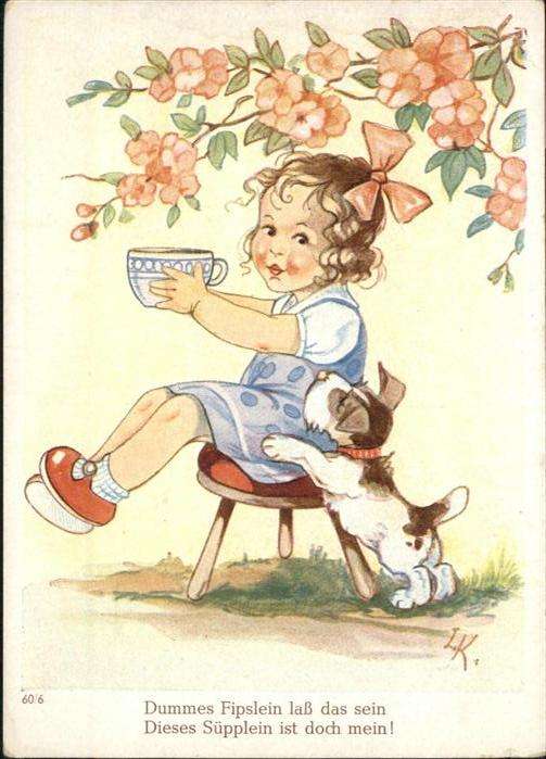 Hunde Mädchen Suppe Künstler L.K.