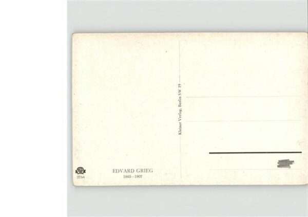 Kuenstlerkarte Edvard Grieg – Bild 2