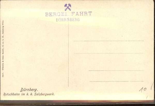 Bergbau Mining Dürnberg Rutschbahn Salzbergwerk – Bild 2