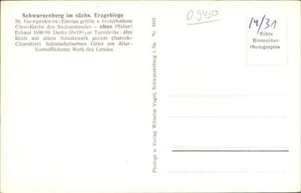 Kirchenorgel Schwarzenberg Erzgebirge St Georgenkirc – Bild 2
