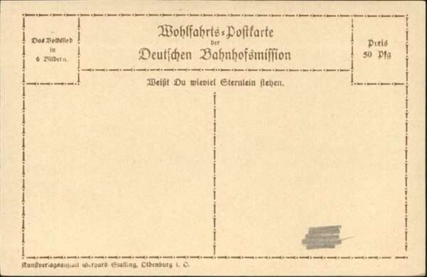 Liederkarte Weisst du wieviel Sternlein stehen – Bild 2