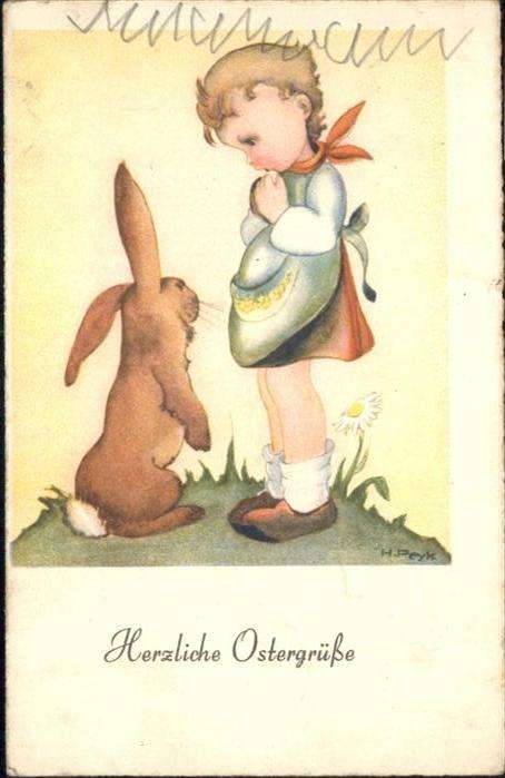 Ostern Easter Paques Hase Kind Mädchen