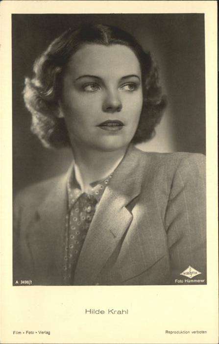 Verlag Film-Foto-Verlag Nr. Hilde Krahl A 3498/1