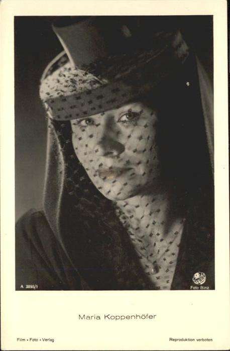 Verlag Film-Foto-Verlag Nr. Maria Koppenhöfer A 3895/1 Hutmode