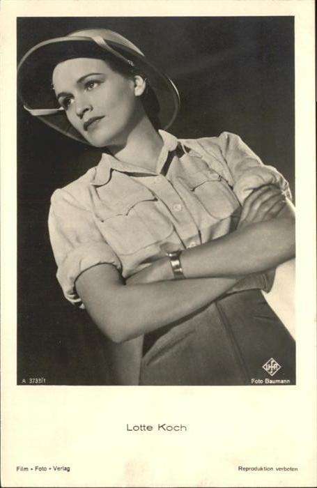 Verlag Film-Foto-Verlag Nr. Lotte Koch A 3733/1 Hutmode