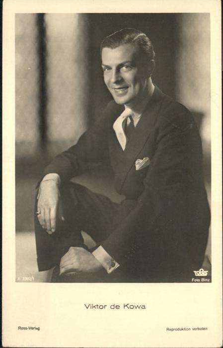 Verlag Ross Nr. Viktor de Kowa A 3382/1