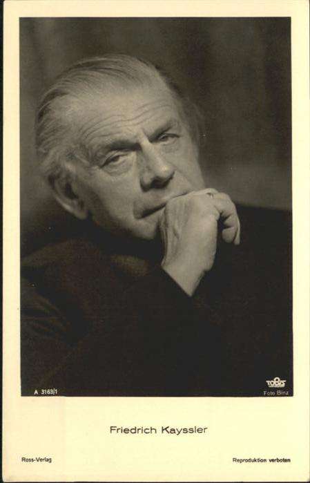 Verlag Ross Nr. Friedrich Kayssler A 3163/1