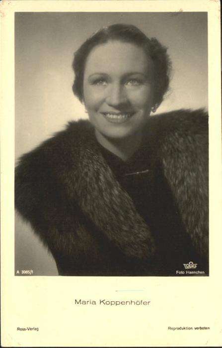 Verlag Ross Nr. Maria Koppenhöfer A 3085/1 Pelz