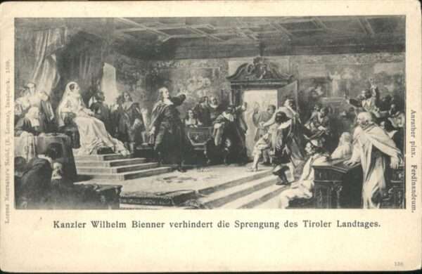 Kuenstlerkarte Anrather Kanzler Wilhelm Bienner Spreng