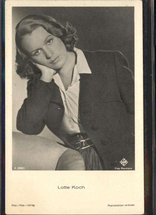 Verlag Film-Foto-Verlag Nr. Lotte Koch A 3568/1