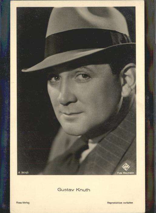 Verlag Ross Nr. Gustav Knuth Hutmode A 3414/1