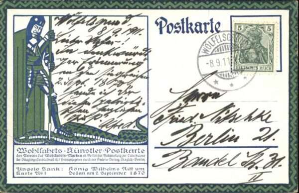 Kuenstlerkarte Junk König Wilhelm Pferd Reiten – Bild 2