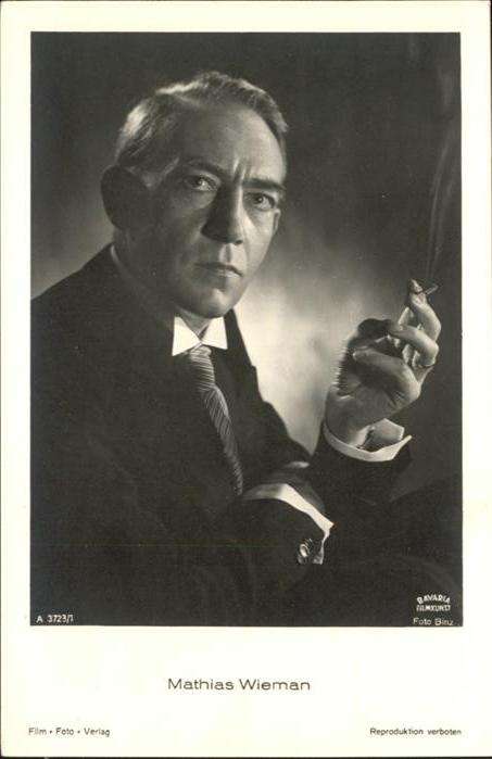 Verlag Film-Foto-Verlag Nr. Mathias Wieman Zigarette A 3723/1