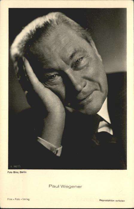 Verlag Film-Foto-Verlag Nr. Paul Wegener A 3927/1