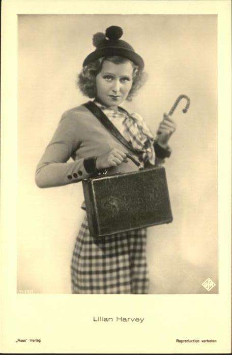 Verlag Ross Nr. Lilian Harvey Koffer Hutmode
