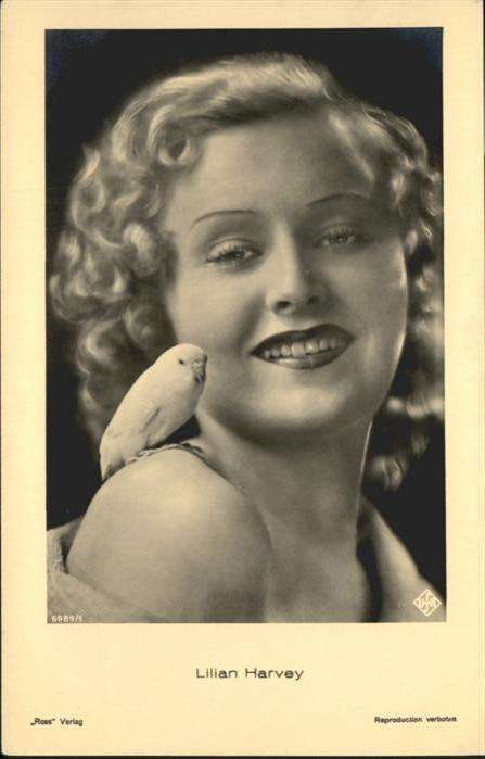 Verlag Ross Nr. Lilian Harvey 6989/1 Vogel