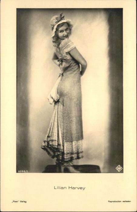 Verlag Ross Nr. Lilian Harvey 6098/1 Hutmode