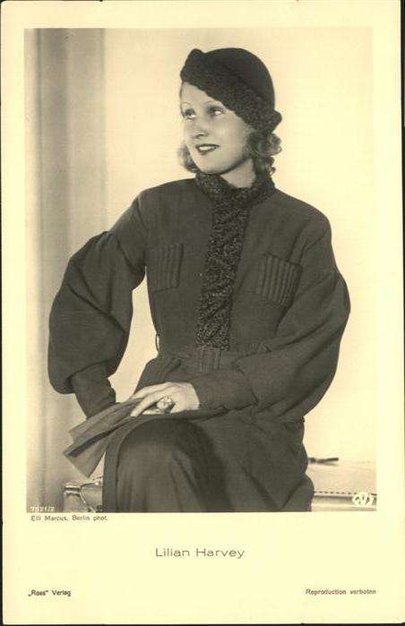 Verlag Ross Nr. Lilian Harvey 7521/2 Hutmode