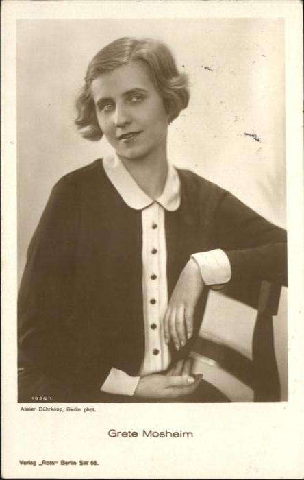 Verlag Ross Nr. Grete Mosheim 1926/1