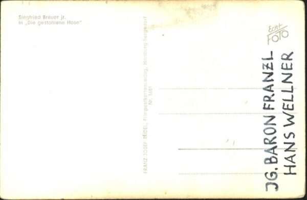 Schauspieler Siegfried Breuer jr. Rüdel Verlag – Bild 2
