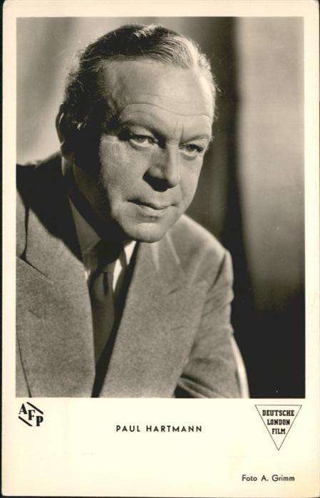 Schauspieler Paul Hartmann