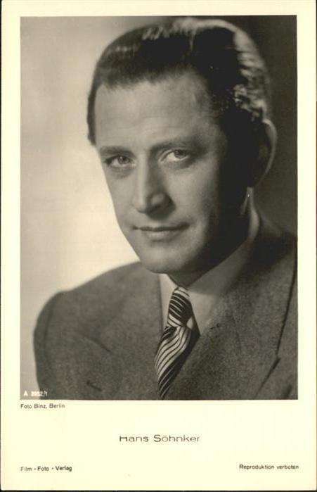 Verlag Film-Foto-Verlag Nr. Hans Söhnker A 3952/1