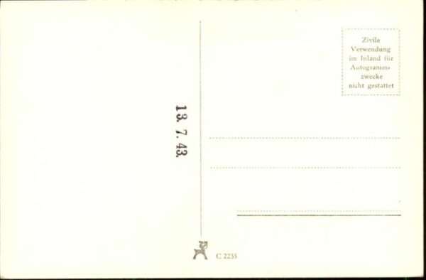 Verlag Film-Foto-Verlag Nr. Marianne Hoppe A 3755/1 – Bild 2