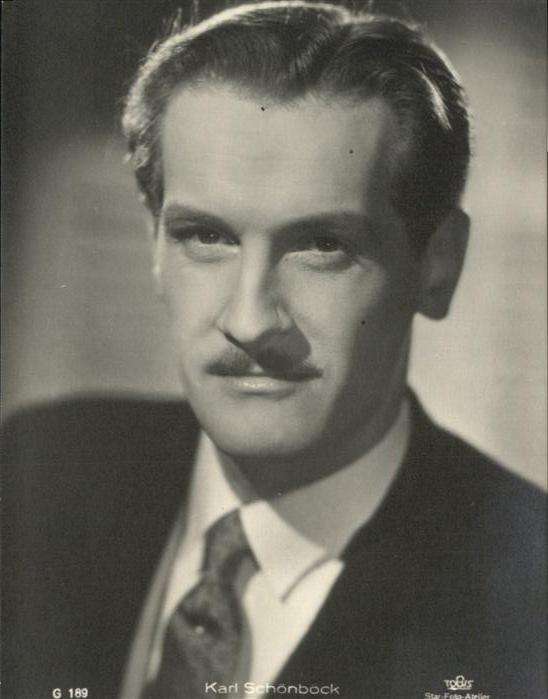 Schauspieler Karl Schönböck G 189