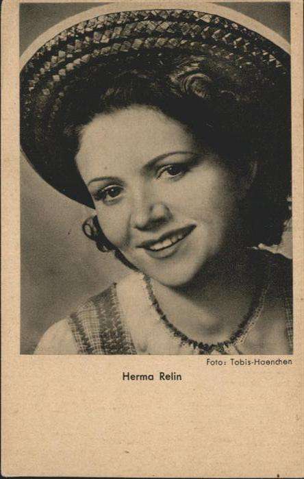 Schauspieler Herma Relin Hutmode