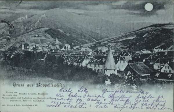 Rappoltsweiler Haut Rhin Elsass Rappoltsweiler Mondscheinkarte