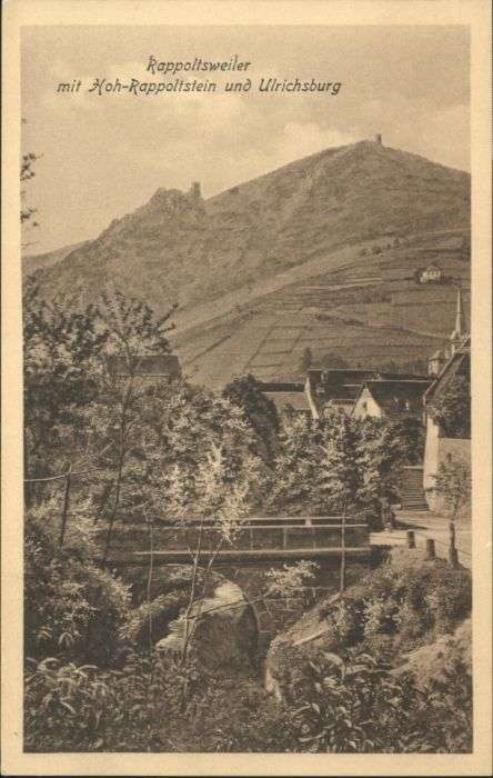 Rappoltsweiler Haut Rhin Elsass Rappoltsweiler Hoh-Rappoltstein Ulrichs