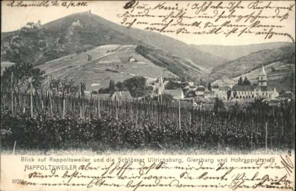 Rappoltsweiler Haut Rhin Elsass Rappoltsweiler Schloss Ullrichsburg Gie