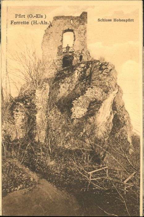 Pfirt Ferrette Elsass Alsace Schloss Hohenpfi