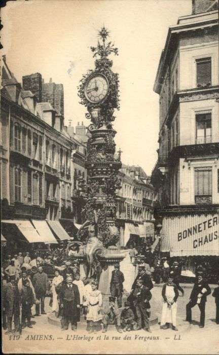 Amiens Horloge Rue Vergeaux Uhr