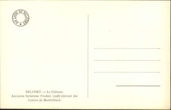 Belfort Alsace Belfort Chateau – Bild 2
