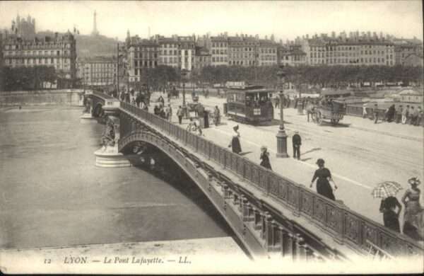 Lyon France Lyon Pont Lafayette