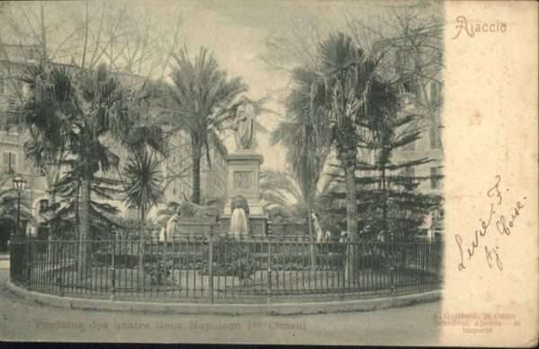 Ajaccio Fontaine Quatre Napoleon Consul