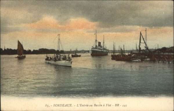 Bordeaux Bassin Flot Dampfer