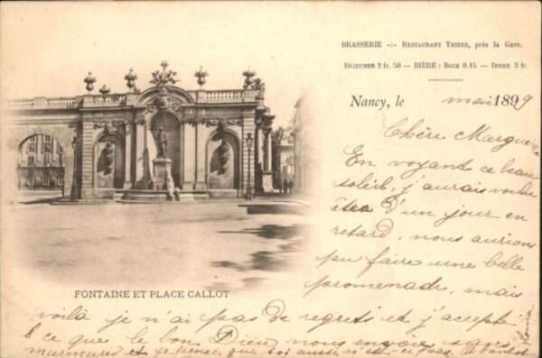 Nancy Lothringen Nancy Fontaine Place Callot