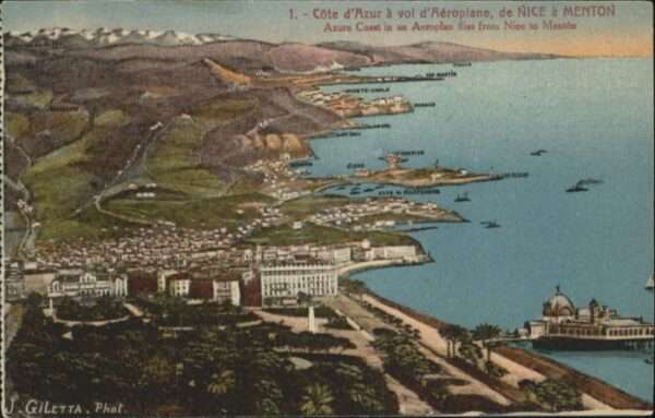 Nice Alpes Maritimes Nice Menton Fliegeraufnahme