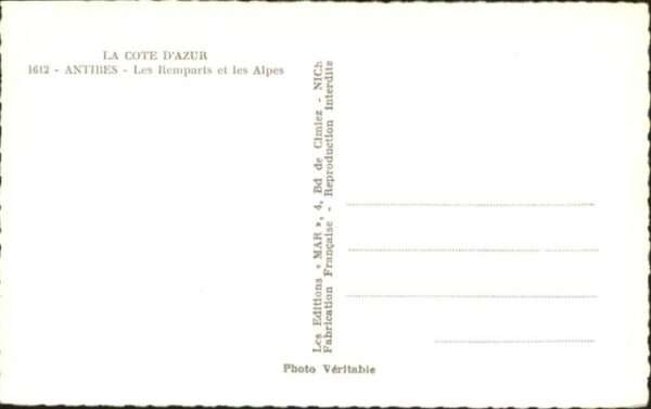 Antibes Alpes Maritimes Antibes Remparts Alpes – Bild 2